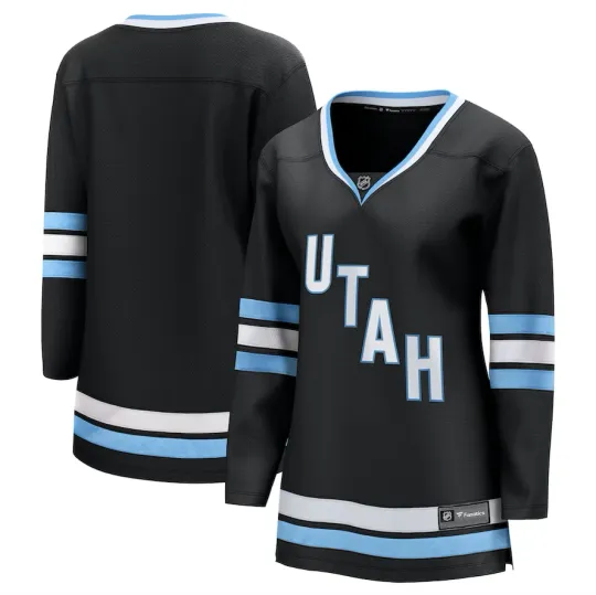 Discover Women's Fanatics Utah Hockey Club Breakaway Home Black NHL Jersey