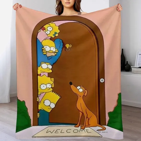 Welcome Simpsons Blanket The Simpsons Movie Fleece Blanket Gifts Family