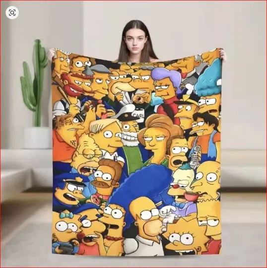 Discover Funny Family Simpson Home Decor Blanket The Simpson Movie Fleece Blanket