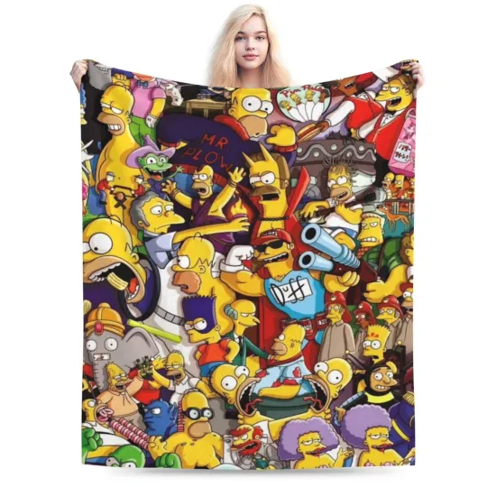 Discover Disney Mr Plow  The Simpson Movie Blanket Gifts For Fans Lover Fleece Blanket