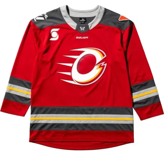 Discover Ottawa Charge Men's Bauer Replica Home Red PWHL Hockey Jersey