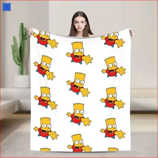 Discover Bart Simpson Home Decor Blanket The Simpson Movie Fleece Blanket