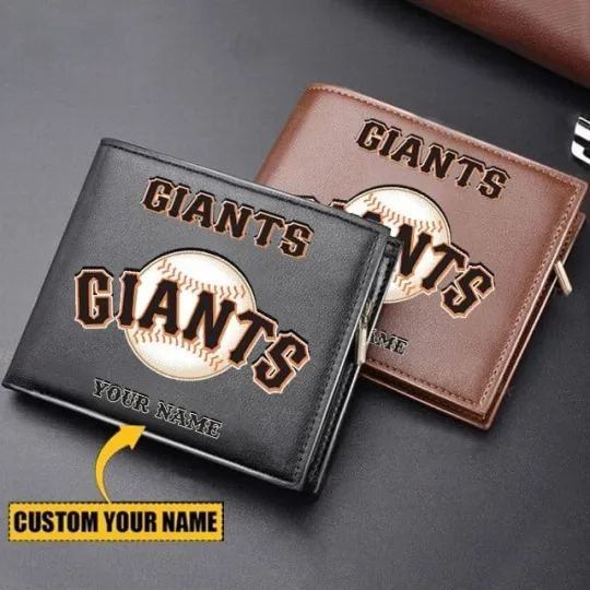 Discover Personalized San Francisco Baseball Giantss Team Men Leather Wallet Gift For Him