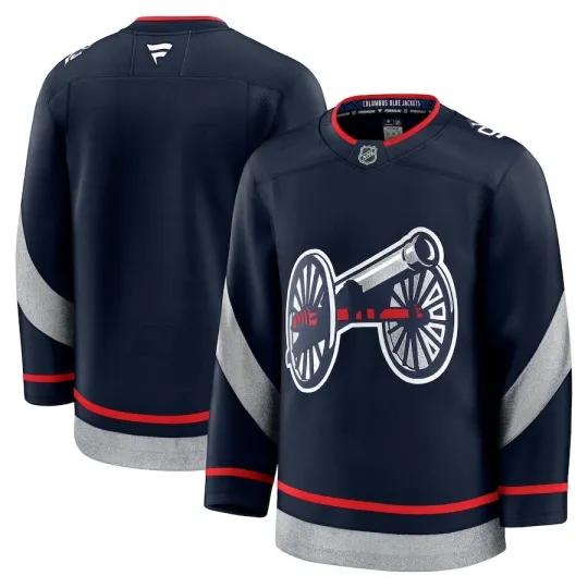 Discover Men's Columbus Blue Jackets Navy 2025 NHL Stadium Series Premium Jersey