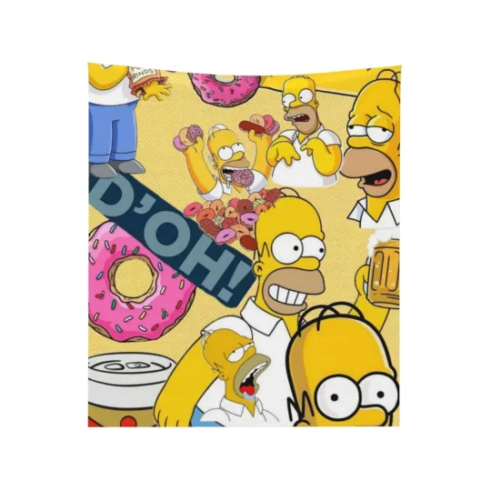 Discover D'OH! Family Simpson Blanket The Simpson Movie Fleece Blanket Gifts Fans