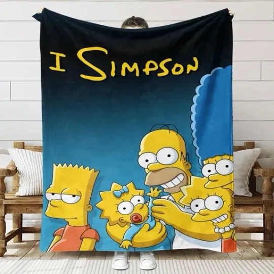 Discover I Simpson The Simpson Movie Blanket Funny Gift Fans Fleece Blanket