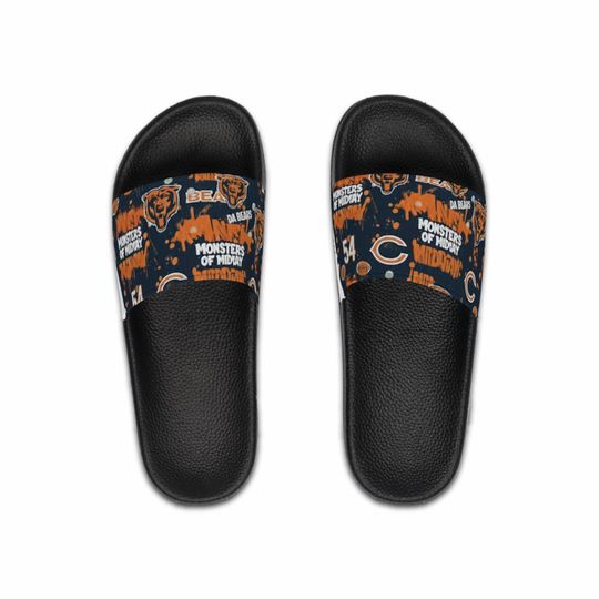 Chicago Bears Slide Sandals Football Team Logo Footwear