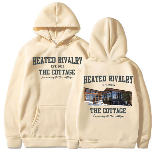 Heated Rivalry The Cottage Print Hoodie Men Women Vintage Fashion Popular Sweatshirt Oversized Fleece Casual Pullover Streetwear