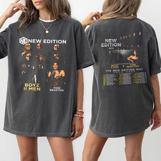 New Edition Way Tour 2026 Shirt, NE Shirt, R&B Music Fan Gift, Tour Date 2026 Shirt, Vintage New Edition Shirt, Gift For Music Lover