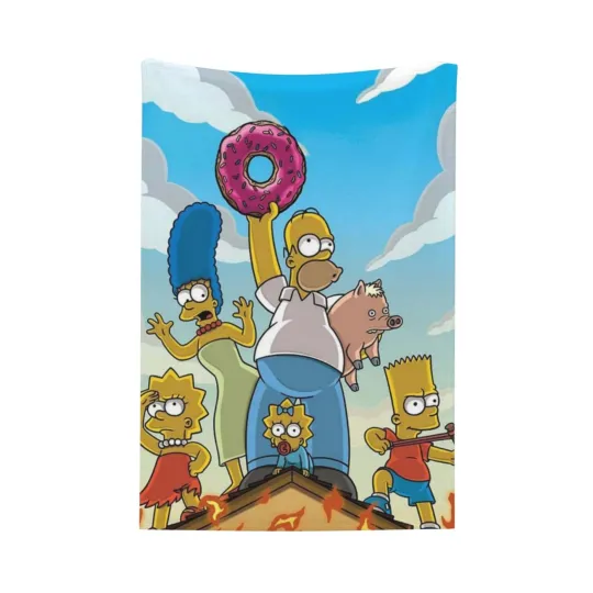 Discover The Simpson Movie Fleece Blanket Funny Gifts Fans