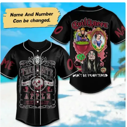 Personalized Evil Queen Don’t Be Frightened 3D Baseball Jersey Shirt