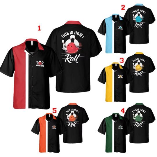 Discover Personalized Bowling Hawaiian Shirt, Retro Team Bowler Gift