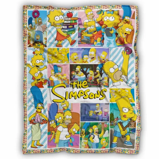 The Simpsons Blanket, Simpson Family Fleece Blanket