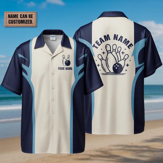 Discover Custom Retro Bowling Shirt, Vintage Button-Down, Team Bowler Gift