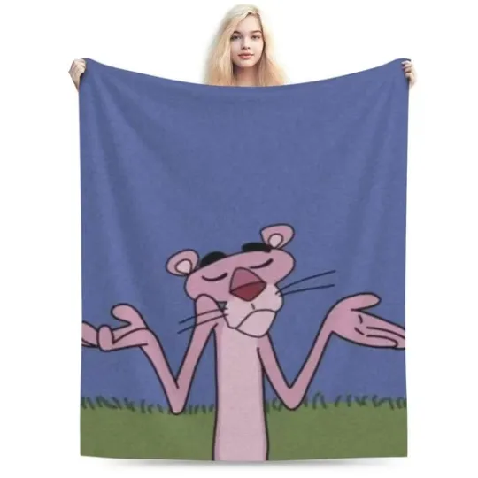 Movie Pink Panther Blanket The Pink Panther Home Decor Gift Fleece Blanket