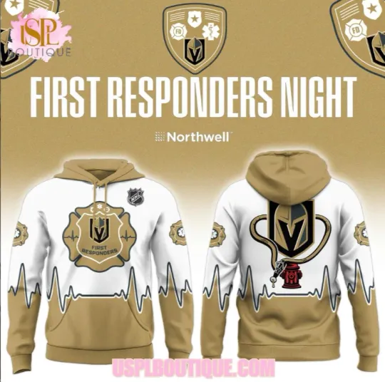 Discover Vegas Golden First Responders Night 2026 Hoodie 3D Gift For Valentine