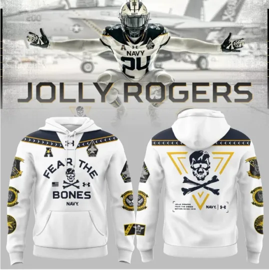 Discover Navy FB 2024 Limited Veterans Jolly Jogger Hoodie 3D Gift For Valentine