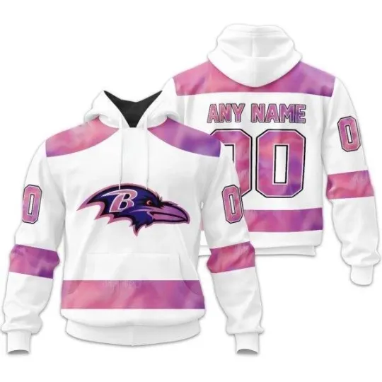 Discover Baltimore Football Team Ravenss | Personalized Fight Cancer Design Hoodie