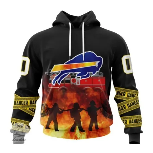 Discover Buffalo Football Team Billss | Specialized Design Honor Firefighter Hoodie