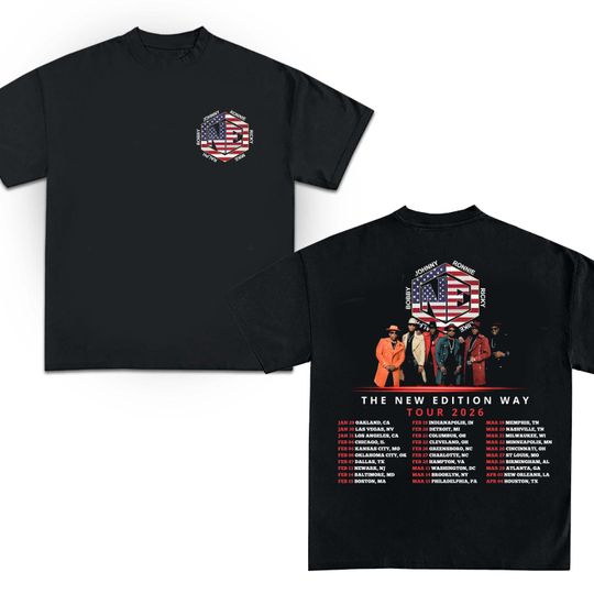 The New Edition Way Tour 2026 Unisex Double-Sided T-Shirt