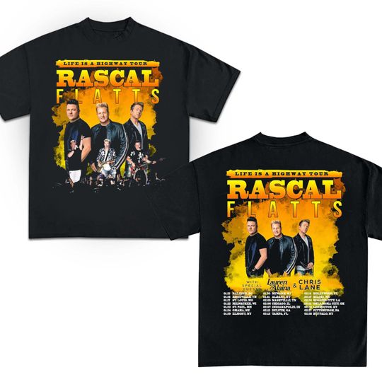 Discover Rascal Flatts 2026 tour Unisex T Shirt Rascal Flatts band tee