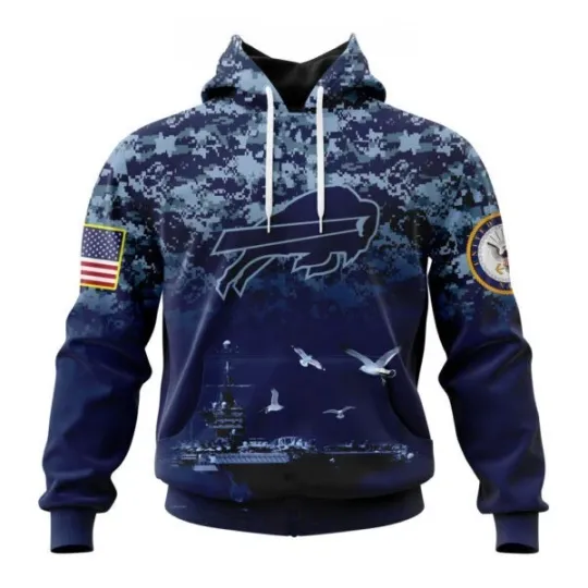 Buffalo Football Team Billss | Honor US Navy Veterans Hoodies