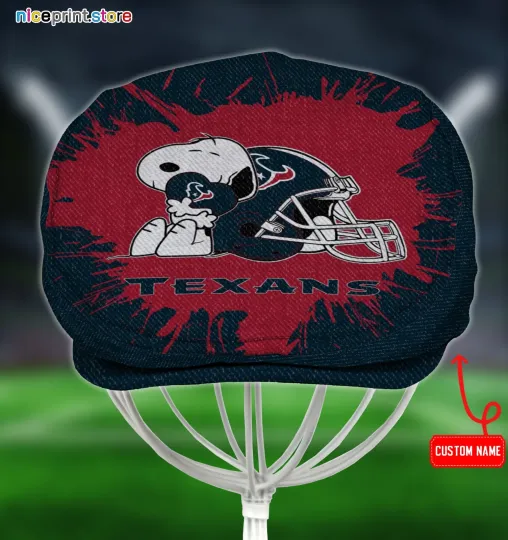 Discover Houston Team Jeff Cap Driver Cap football Golf Cap football Flat Cap for Men