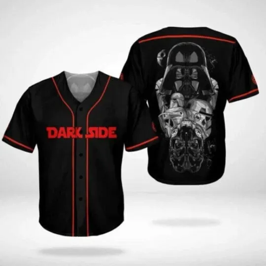Discover Dark Side Star Wars Warrior 3D Baseball Jersey Shirt