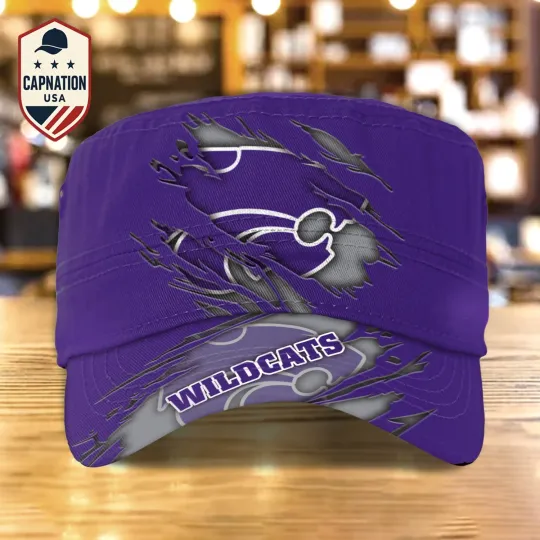 Kansas-State-Wildcats Military Cap Trucker Hat Baseball Cap Army Cap