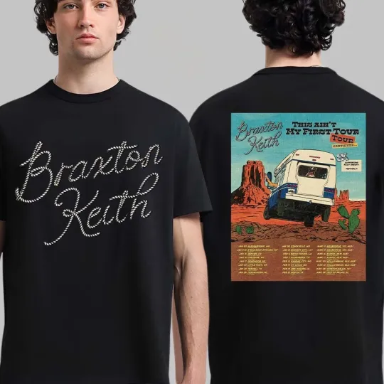 Discover Braxton Keith This Ain't My First Tour 2026 North America City Dates T-shirt