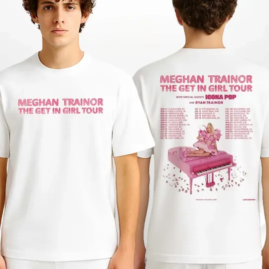 Discover Meghan Trainor Tour Poster At North America Venues In USA Canada On 2025 T-shirt
