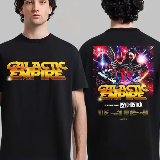 Discover Galactic Empire North America 2026 Tour Schedule Dates Two Sided T-Shirt