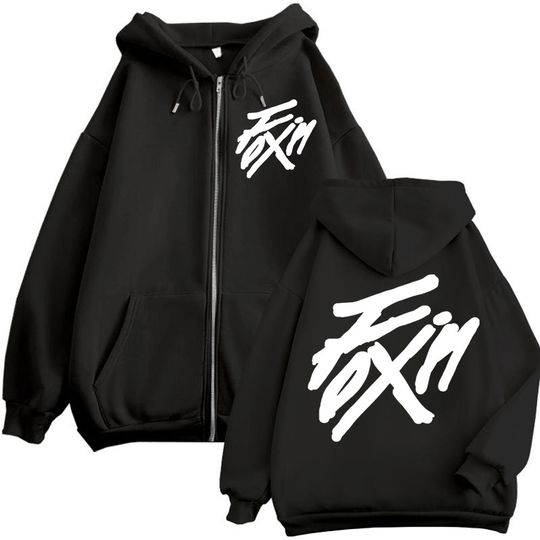Kpop ATEEZ "FlX ON" Merch Zipper Hoodie, High Quality Fashion Zipper Jacket, Autumn/Winter Casual Loose Sweatshirt