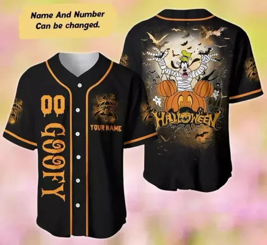 Discover Goofy Mummies Halloween 3D Baseball Jersey Shirt