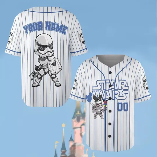 Discover Personalized Never Too Old For Stormtrooper Star Wars 3D Baseball Jersey Shirt