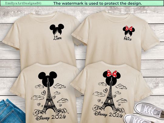 Discover Disneyland Paris 2026 Shirt, Disney Family Shirts, Disney Eiffel Tower T-shirt