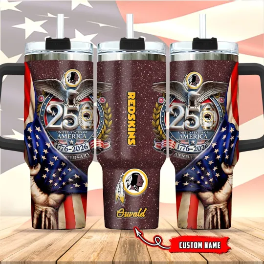 Discover Washington-Football 40oz Stainless Steel H2.0 Flowstate Quencher Tumbler