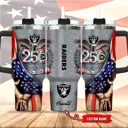 Discover Las-Vegas-Football 40oz Stainless Steel H2.0 Flowstate Quencher Tumbler