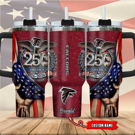 Atlanta-Falcons Stanley 40oz Stainless Steel H2.0 Flowstate Quencher Tumbler