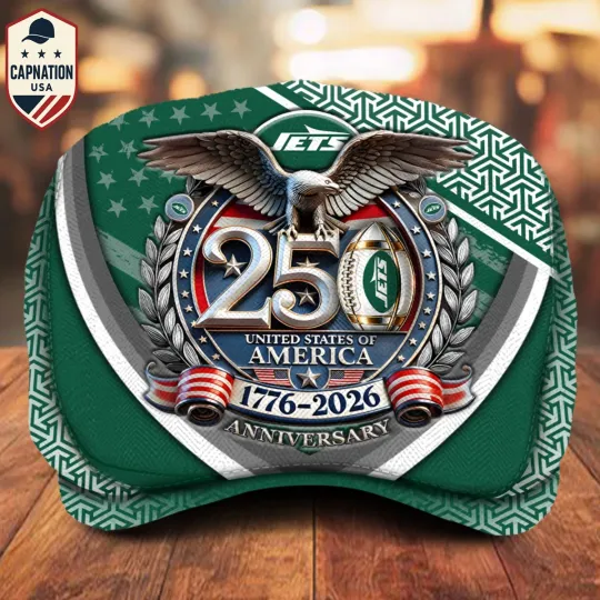 Discover New York-Football Jeff Cap 250th Anniversary USA 1776-2026 Eagle Patriotic Cap