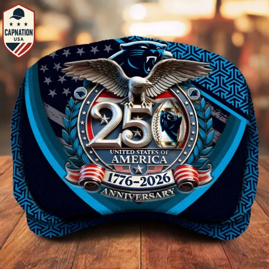 Carolina-Football Jeff Cap 250th Anniversary USA 1776-2026 Eagle Patriotic Cap