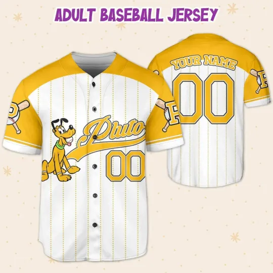 Discover Personalized Funny Pluto Dog Chewing Ball 3D Baseball Jersey Shirt