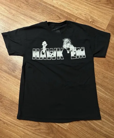 Discover VLONE x Pop Smoke “Hawk Em” Tee – Black – Size Large – Lightly Worn