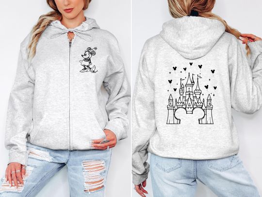 Discover The Happiest Place On Earth Full Zip Up Hoodie, Disney Zip Up,  Disney Kids Zip Up Hoodie, Kids Hoodies, Walt Disney Hoodies, Family Hoodies