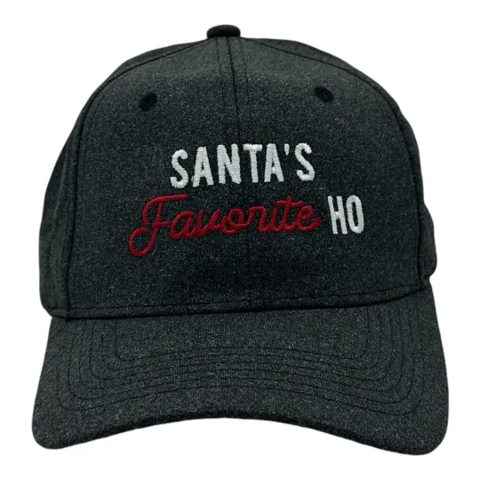 Discover Santas Favorite Ho Hat Funny Sarcastic Christmas Novelty Cap