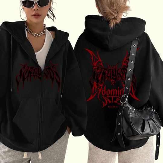 Discover Retro Stray Kids Zip Hoodie, Stray Kids DominATE World Tour Zip Hoodie, Stray Kids Zip Hoodie, Stray Kids Tour Hoodie, Kpop Skz Zip Hoodie