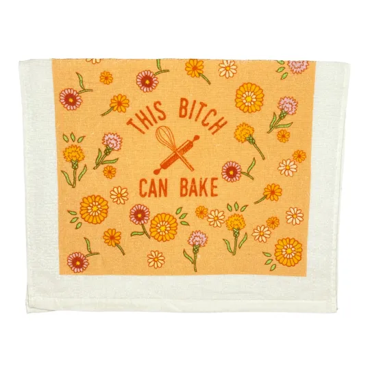 Discover This Bitch Can Bake Funny Kitchen Baking Cook Tea Towel
