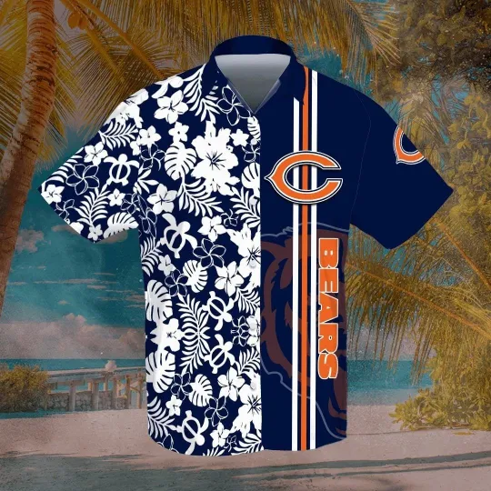 Discover Chicago Football Bearss Team Hawaiian Shirt Short Sleeve Adult