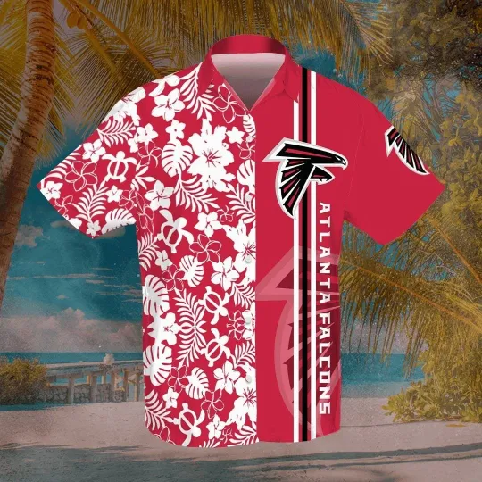 Atlanta Football Falconss Team Hawaiian Shirt Short Sleeve Adult