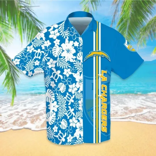 Discover Los Angeles Football Chargerss Team Hawaiian Shirt Short Sleeve